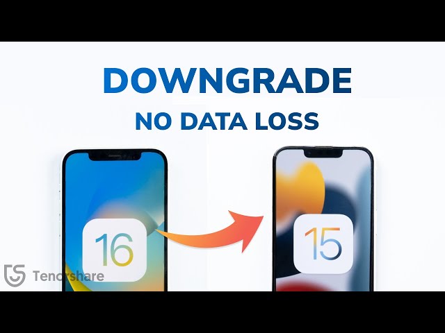 [No iTunes] How to Downgrade from iOS 16 to iOS 15 without Losing Data