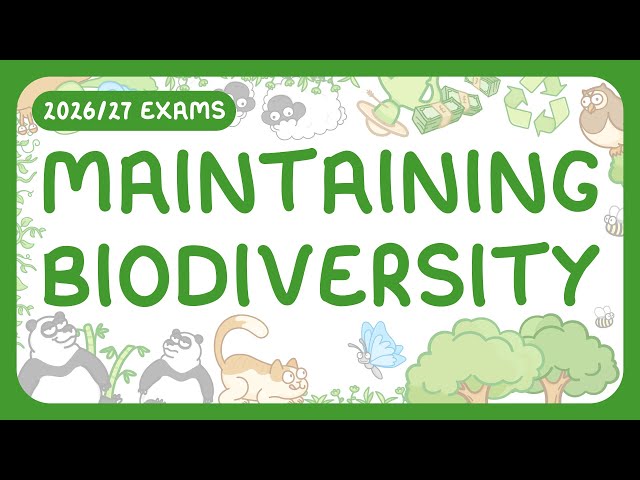 GCSE Biology - Maintaining Biodiversity | Reducing Environment Impact (2026/27 exams)