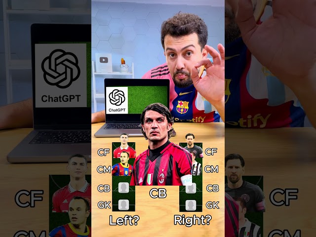 My Messi Team or the AI’s Ronaldo Team?