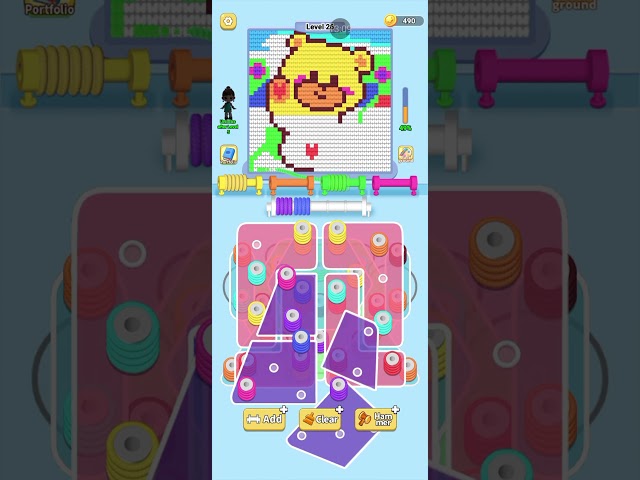 Wool Sort - Relaxing Puzzle Game ( Part 4 )  #sortgame #puzzlegames #satisfying #relaxinggames