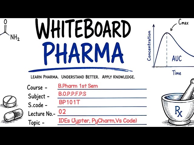 Unit -1|| INTEGRATED DEVELOPMENT ENVIRONMENT|| B. pharm 1st Sem || White Board Pharma || BP101T