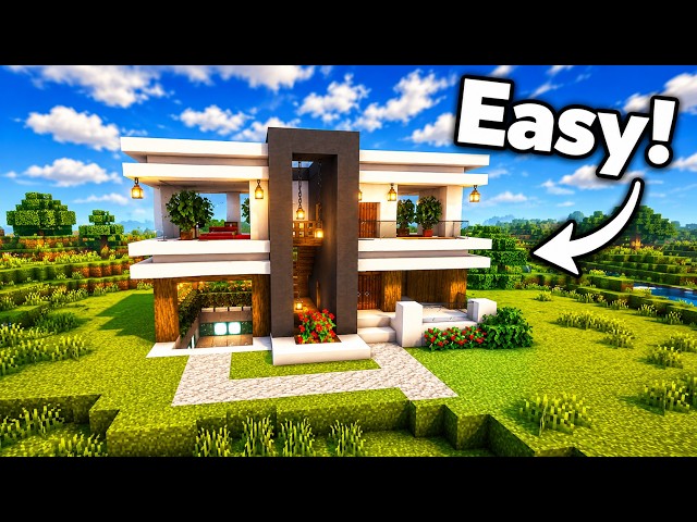 EASY Minecraft Modern House Tutorial | Simple & Beautiful Build
