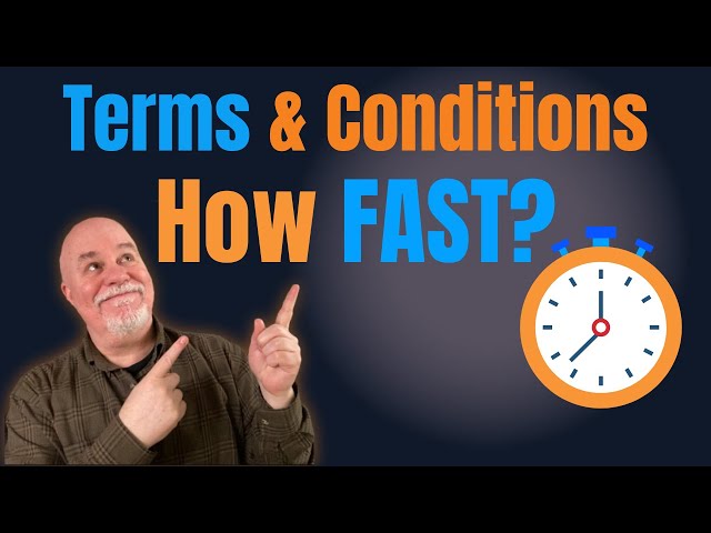 How FAST Can You Create a Terms and Conditions Policy