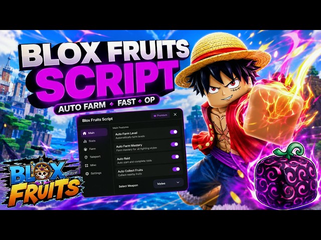 [UPDATED] Blox Fruits Script 2026 - Auto Farm + Fruit Finder - Roblox Hack GUI