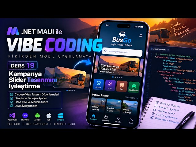 Vibe Coding with .NET MAUI #19 | From Idea to Mobile App ~ Improving the Campaign Slider Design