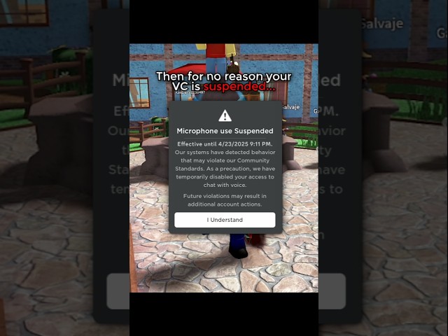 Roblox VC suspended... 🤨😤