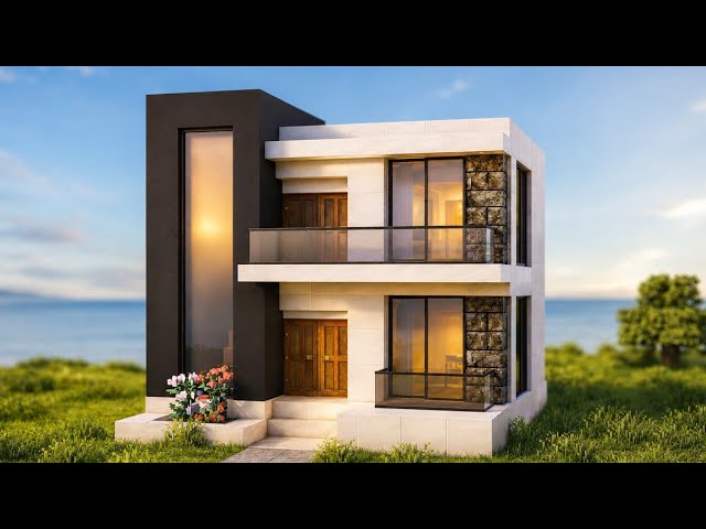 MINECRAFT EASY 10 MINUTE MODERN HOUSE TUTORIAL | #LandCraft #minecraft