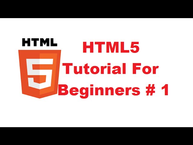 HTML5 Tutorial For Beginners 1 # Introduction