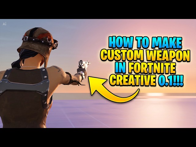 How To Make CUSTOM WEAPONS In Fortnite Creative 1.0 (2026) (Working) (one shot)