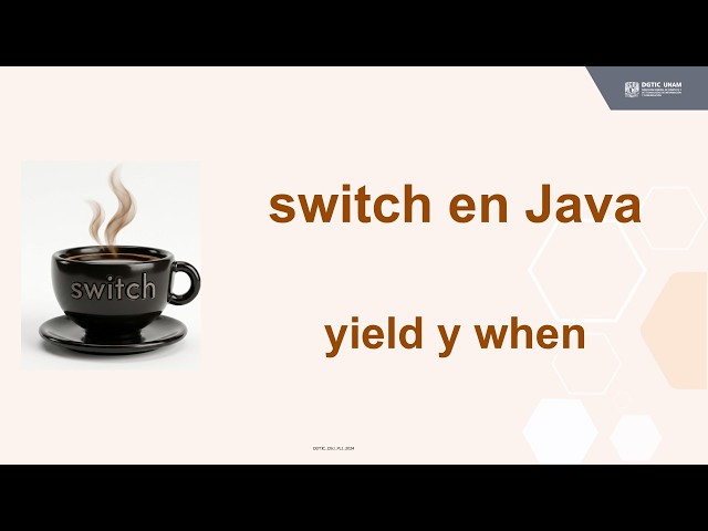 switch en Java: yield y when