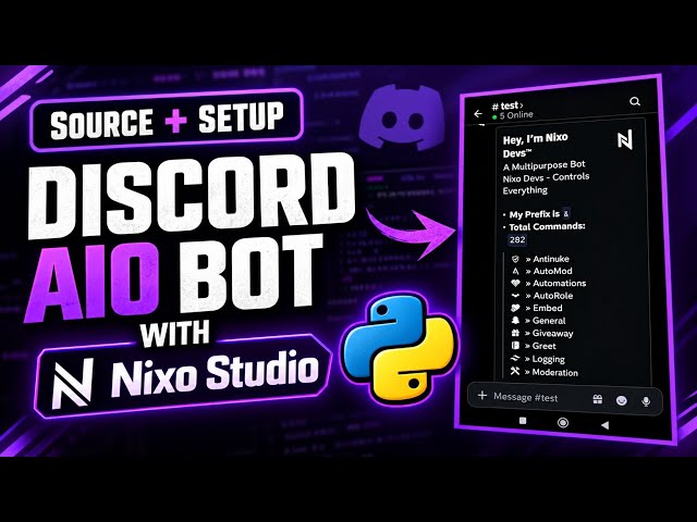 Best All In One Discord Bot 2026 | Discord.js v14 | Python | Music, Moderation, Verification & More