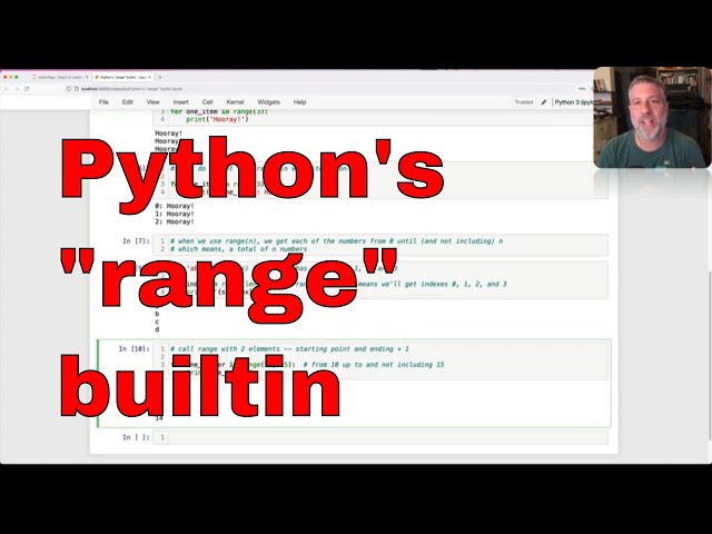 Using Python's "range" builtin