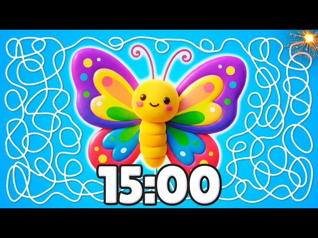 15 Minute [SPRING] Butterfly Timer 💫🦋💥 | Cozy Study Countdown!