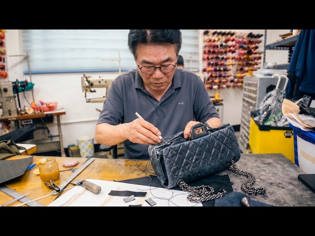 This Leather Artisan Restores Destroyed $10,000 CHANEL Bag to Brand New