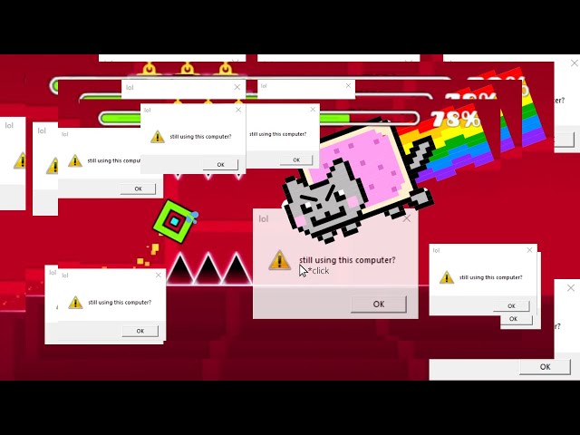 MEMZ Trojan vs Geometry Dash (Windows 11 edition)