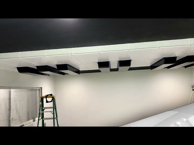 Music Studio piano keyboard ceiling build