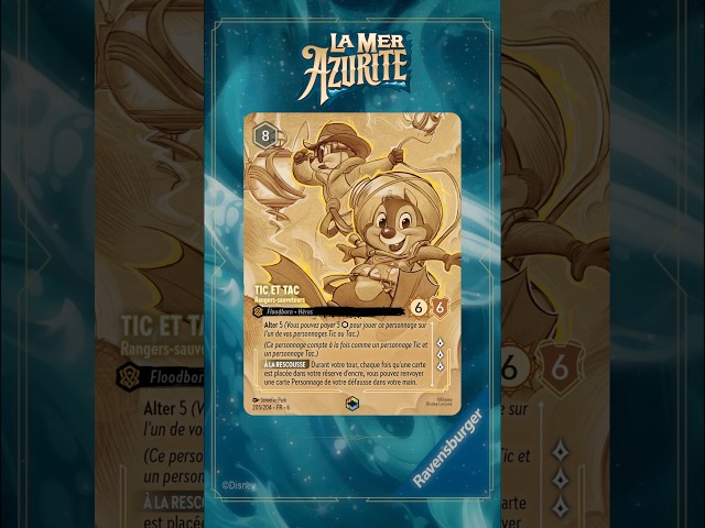 DERNIÈRES ENCHANTÉES - CARD REVEAL SET 6 - LA MER AZURITE - DISNEY LORCANA #disney #disneylorcanatcg