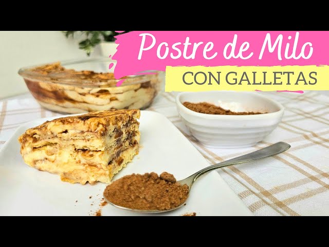 MILO Dessert with Cookies 🤎 Classic and easy recipe to start!!🍪