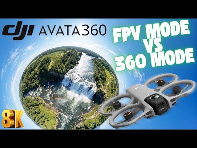 DJI AVATA 360 - FIRST FLIGHT - 360 LENS VS SINGLE LENS MODE - CINEMATIC TEST