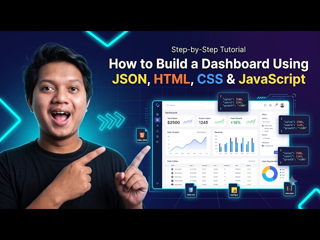 How to Build a Dashboard Using JSON, HTML, CSS & J