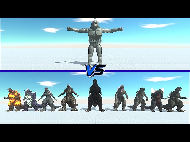 MechaniKong vs All Godzilla - Animal Revolt Battle Simulator | ARBS