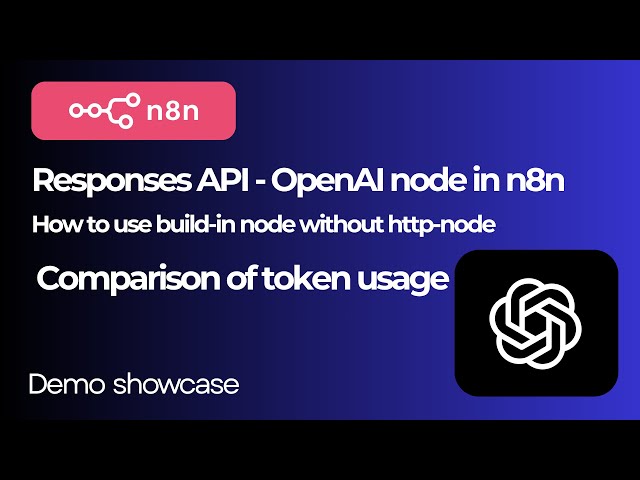 Responses API - OpenAI node in n8n. How to use build-in node without http-node