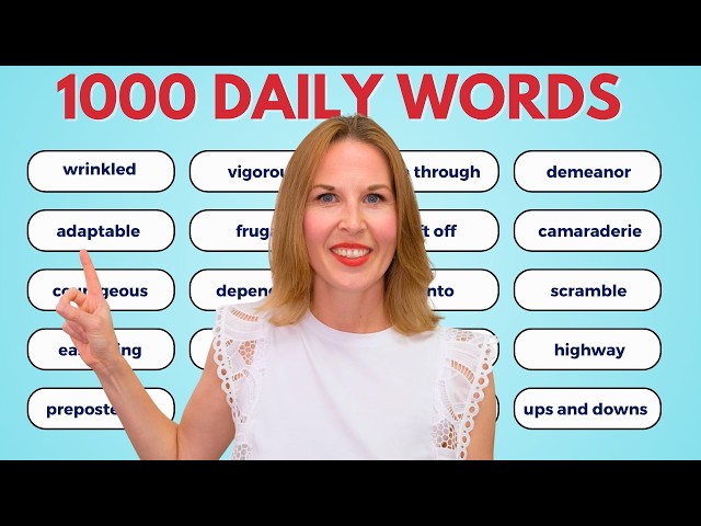 1000 English Words For Daily Speech | English Vocabulary Masterclass