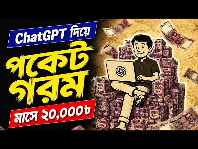 ChatGPT দিয়ে মাসে ২০,০০০+ টাকা আয় ঘরে বসে ফ্রিল্যান্সিং ও আয়ের ৬টি উপায়!