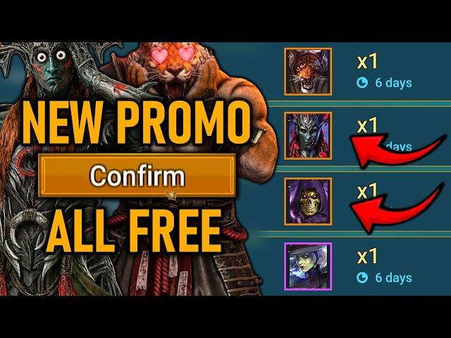 New Summer Promo Codes for Free Legendaries and Epic Champions June 2026 [ Raid Shadow Legends ]