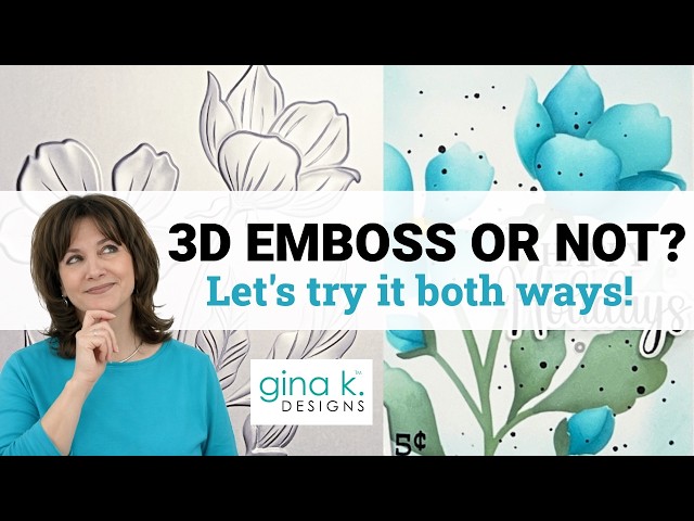 3D EMBOSS or NOT? Let's try it both ways!