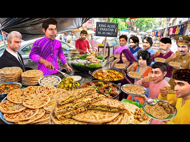 King of Paratha Aloo Paratha Wala Tasty Street Food Comedy Hindi Kahaniya Moral Stories