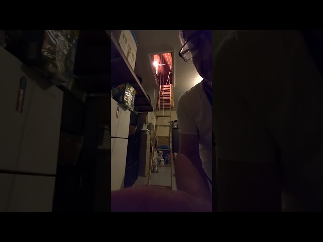 pulley system to transport containers up to the attic for storage  (part 2)