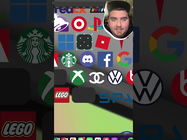 Designing a 3D logo keyboard: Part 5! #logos #keyboardart #illustrator #logodesign #3D #shorts