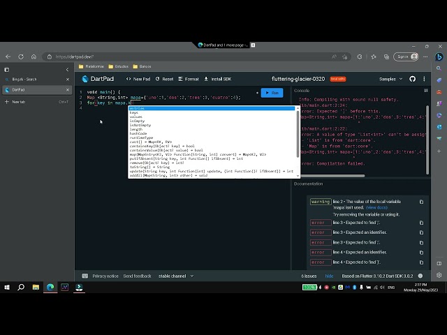 Iterate through a map in dart