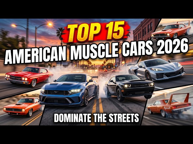 15 Most Powerful American Muscle Cars Coming in 2026