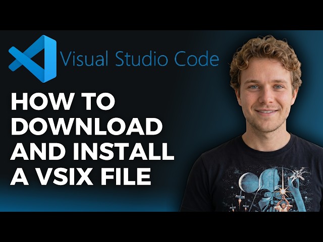 Cómo descargar e instalar un archivo VSIX en VS Code (paso a paso)