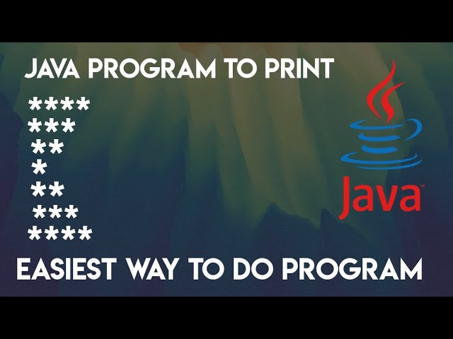java program to print pattern | print star pattern in java