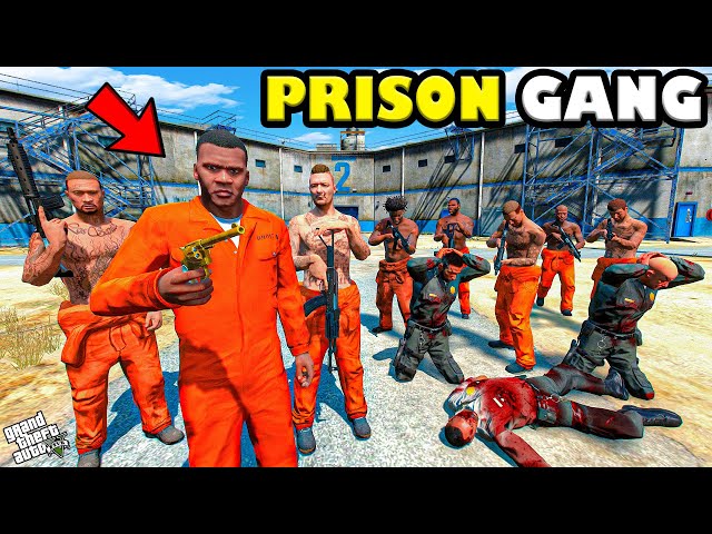 Franklin Becomes the Most Brutal Prison Gang Boss in GTA 5! 🔥💀 | SHINCHAN and CHOP