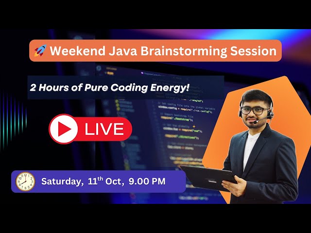 Weekend Java Brainstorming Session