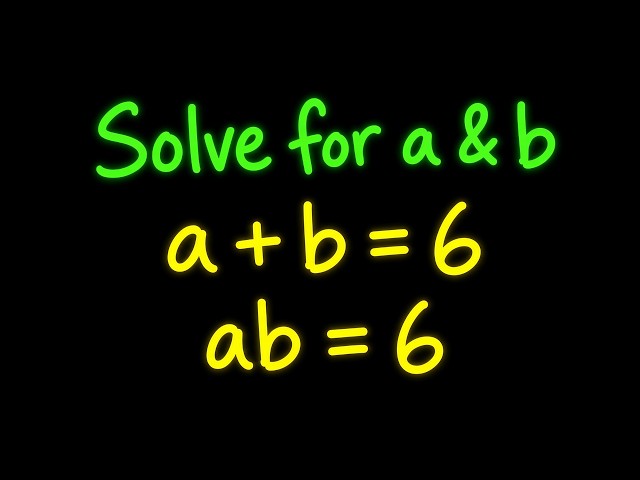 A very tricky Cambridge University Admission Algebra Exam | Entrance Aptitude Test | Find a & b!!