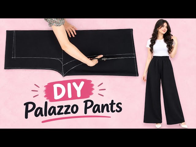 Don't Buy It! Sew These Comfortable Palazzo Pants at Home so easy ✨