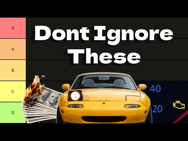ESSENTIAL Car Maintenance (Tier List)