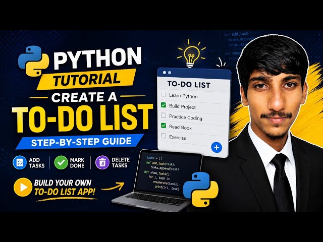 Build Your First Python Project! 🚀 Create a To-Do List App Using Python#codenova@SkillSprint_75.