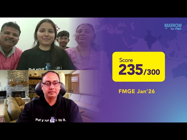 Dr Shah, 235/300 in FMGE Jan’26 on the importance of Main Videos & her effective ways of revision