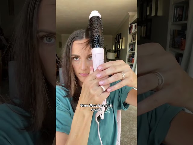 Sculpt Soft Waves & Add Volume with Glamwave Thermal Ionic Brush #fok