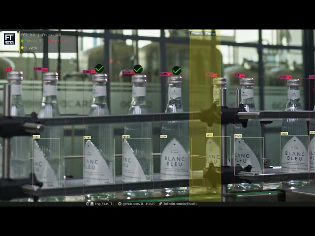 Luxury Water Bottle Quality Control Production Monitoring