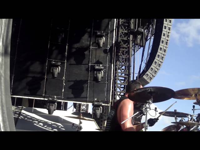 SLAYER DRUM CAM FOOTAGE, ANGEL OF DEATH; SOUNDWAVE FESTIVAL '13 PERTH