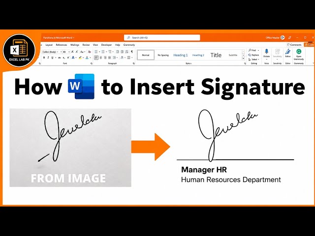 How to Insert Handwritten Signature in Word (No Print, No Scan!)