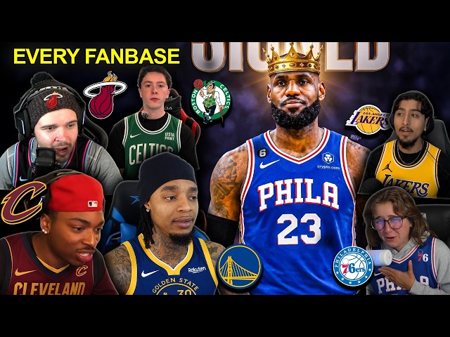 How Every NBA Fanbase Reacted to LeBron James SIGNING with the Philadelphia 76ers 😭
