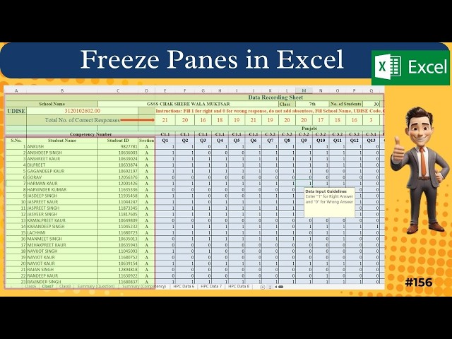 How Freeze Panes| Row wise and Column wise in Excel| #excel #exceltips